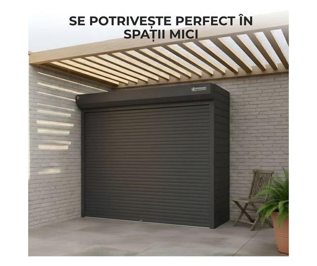 ParkingBox® Grande Tárolószekrény, Robogó, Kerékpár, Szerszámtároló, Tökéletes Parkolóba, Teraszra, Udvarra