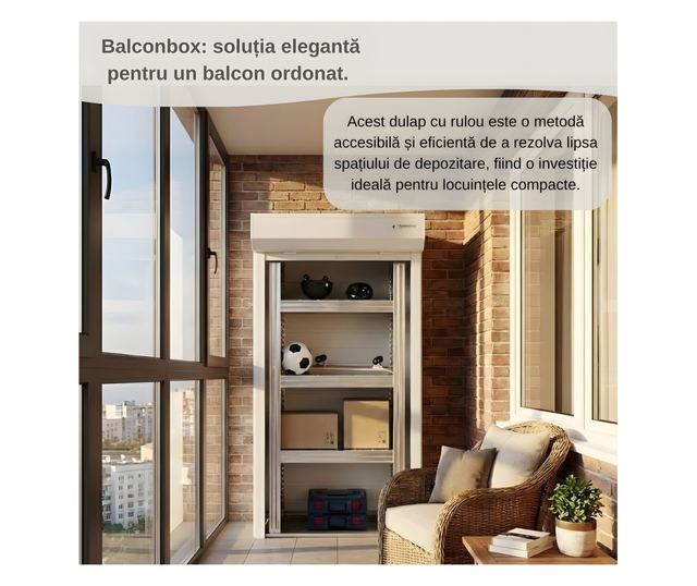 ParkingBox® BalconBox Tárolószekrény, Fém, Fehér, Szerszámokhoz, Dobozokhoz, Sportfelszerelésekhez, Tökéletes Beltérre