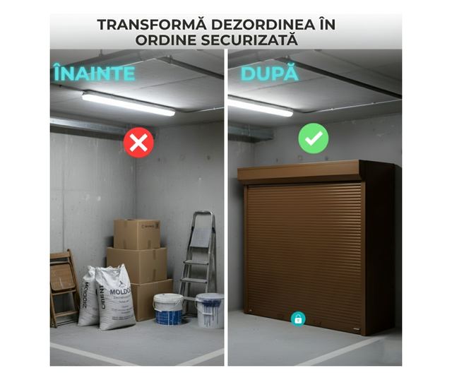 ParkingBox® Kompakt Beltéri Tárolószekrény, Tároló sportfelszerelésekhez, Kerékpárokhoz, Robogókhoz, Bútorokhoz, Munkaszerszámok