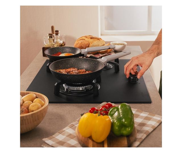 Cecotec Bolero Squad G Gáz főzőlap, 3 égő, 58 cm, fekete