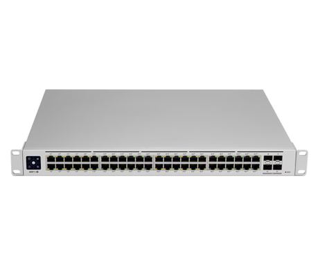 Комутатор Ubiquity USW-PRO-48-EU, 48 порта 10 / 100 / 1000 MBs