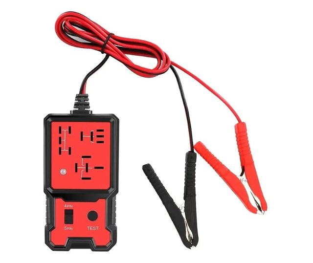Autóipari relé teszter LED kijelzővel, Techstar® CNBJ707, 4 és 5 tűs csatlakozókkal kompatibilis