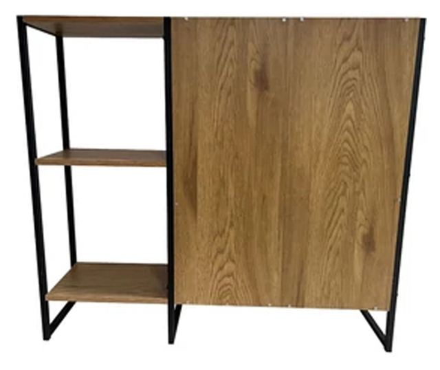 Melisa cipőtartó fém vázzal, tölgyfa, 85x24xH95 cm