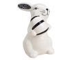 Figurina ceramica iepuras, alb, 5x10x7 cm