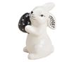 Figurina ceramica iepuras, alb, 5x10x7 cm