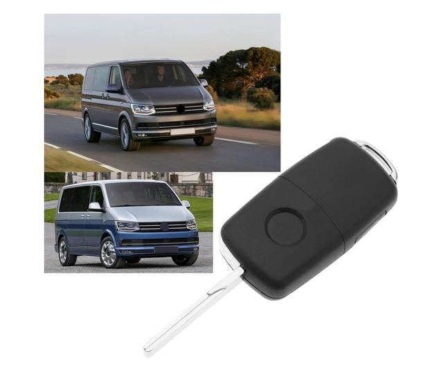 Techstar autós kulcstartó VW Volkswagen Transporter T5 T6, Sharan, Alhambra - 5 gombos