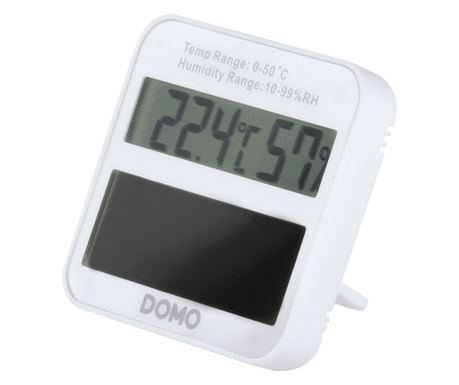 Digitalni termometar i higrometar 2u1, DOMO, bijeli