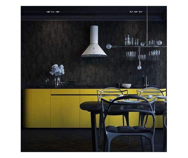 Páraelszívó Tornado Violla 750 (60) LED, 1 Turbó Motor, 60 cm Szélesség, 3 Sebesség, 750 m3/h Szívóerő, Alumínium Zsírszűrő