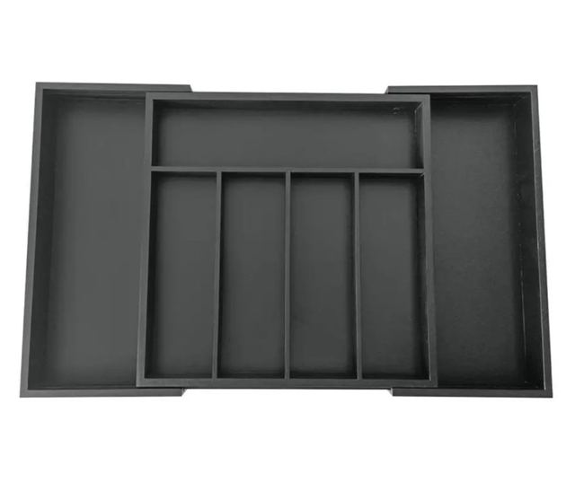 Fekete bambusz étkészlet elválasztó 52x31,5x5 Kinghoff KH1745