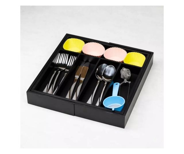 Fekete bambusz étkészlet elválasztó 52x31,5x5 Kinghoff KH1745