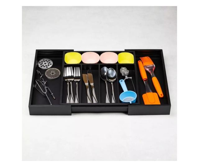 Fekete bambusz étkészlet elválasztó 52x31,5x5 Kinghoff KH1745