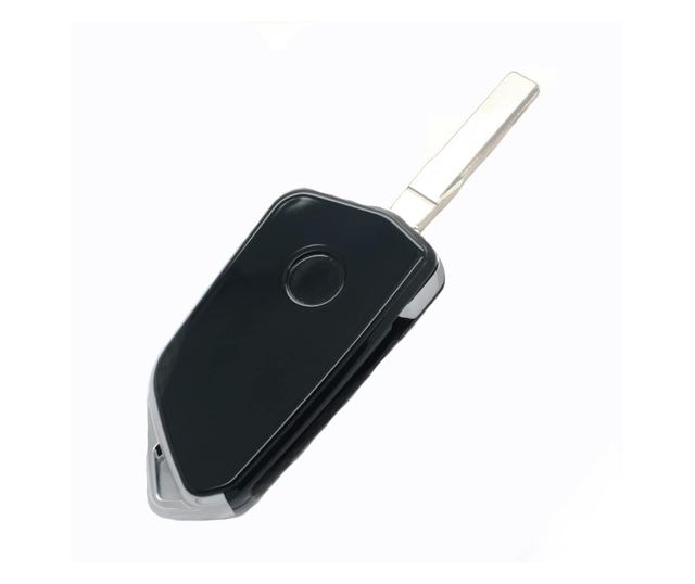 Carcasa Cheie Auto tip Briceag Techstar Modificata, 3 Butoane, Compatibila Volkswagen Golf 5, Passat B6, Touran, Jetta, Skoda Oc