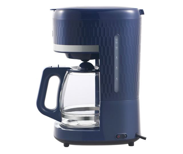 VIVAX CM-100812B Vintage kávéfőző, 1080W, 1,5 L, melegen tartás, kivehető szűrő, kék