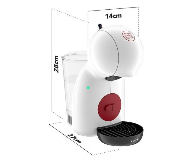 KRUPS NESCAFÉ® Dolce Gusto® Piccolo XS KP1A3110 kapszulás eszpresszógép, 15 bar nyomás, 1600 W, 0,8 l víztartály, Eco funkció