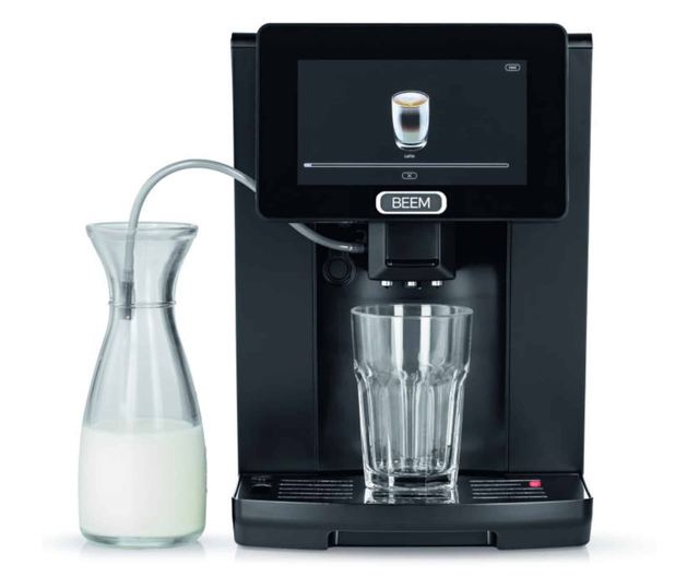 BEEM automata eszpresszógép, Profession, 2 literes víztartály, 14 program, 250g kávé kapacitás, 7" TFT LCD érintőképernyő, autom
