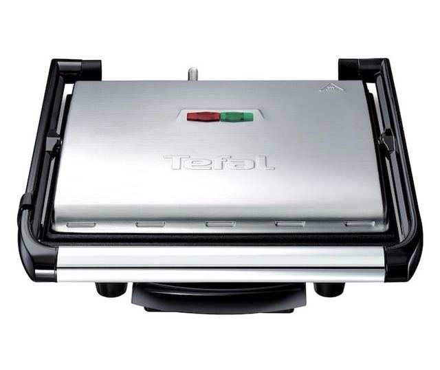 Tefal Inicio Grill GC241D38 Multifunkciós Elektromos Grill, 2000W, Panini, Rozsdamentes Acél