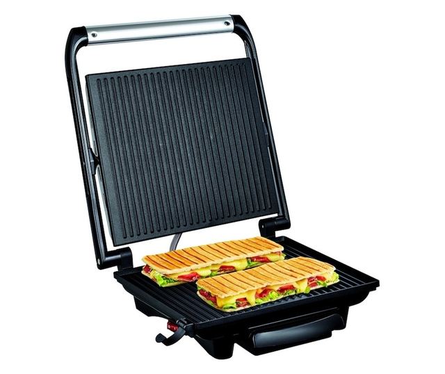 Tefal Inicio Grill GC241D38 Multifunkciós Elektromos Grill, 2000W, Panini, Rozsdamentes Acél