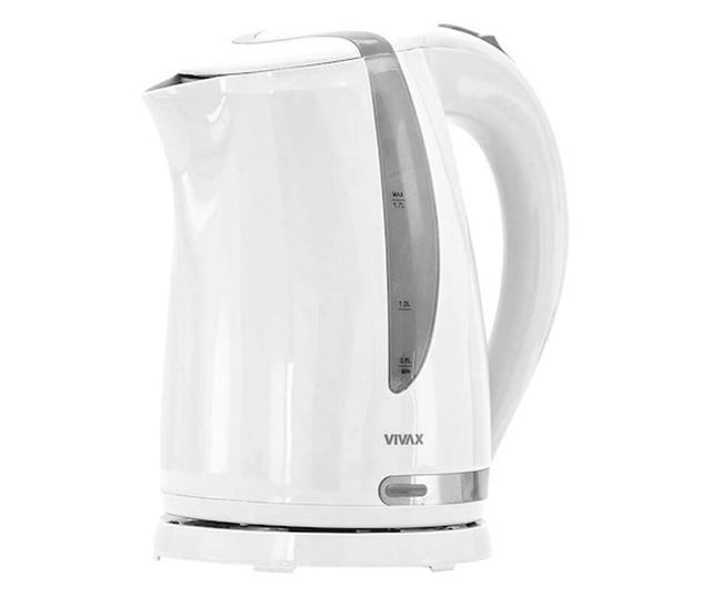 Vivax Vízforraló WH-175L, LED visszajelző, 2200 W teljesítmény, 1,7 liter, fehér / ezüst