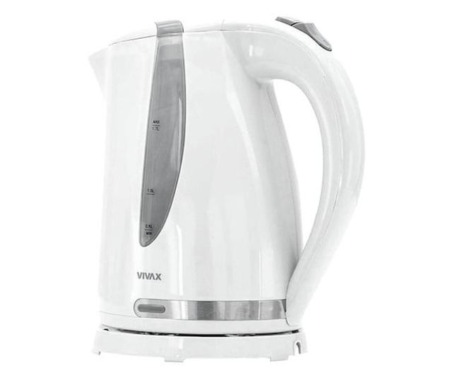 Vivax Vízforraló WH-175L, LED visszajelző, 2200 W teljesítmény, 1,7 liter, fehér / ezüst
