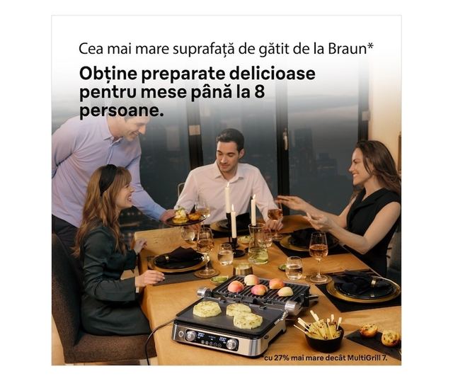 Braun MultiGrill 9 Pro CG9140 Elektromos Grill, 2200 W, 3 Grillezési Mód, 2 Főzési Zóna Független Elektronikus Termosztáttal