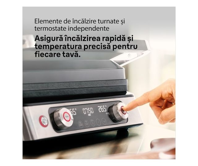 Braun MultiGrill 9 Pro CG9140 Elektromos Grill, 2200 W, 3 Grillezési Mód, 2 Főzési Zóna Független Elektronikus Termosztáttal