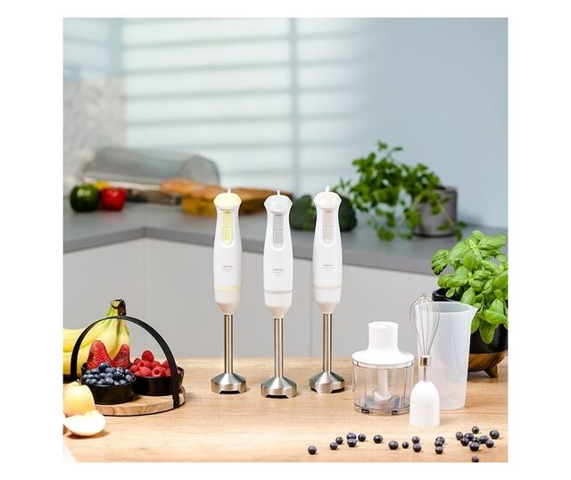 Zelmer ZHB4562I Pulsar Deluxe Max Kézi Turmixgép, 800 W, 2 Rozsdamentes Acél Kés, Rozsdamentes Acél Láb, 800 ml Tartály, 450 ml