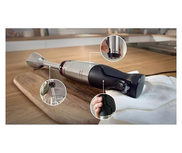 Bosch Ergomaster MSM6M620 Kézi mixer, 0.6l, 1000W, Változtatható sebesség, Fekete-Ezüst