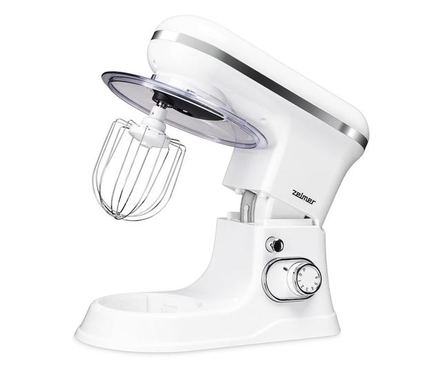 Zelmer ZKR1350 bolygókeverő, 1200 W, 6 sebességfokozat, Smartmix funkció, Pulse, 5 L rozsdamentes acél tál, keverő tartozékok