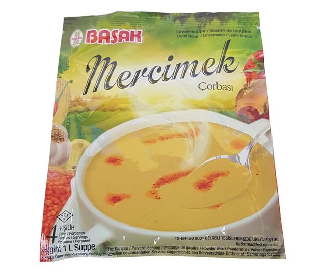 Lencseleves, autentikus török, Mercimek corbasi, Basak, 70g