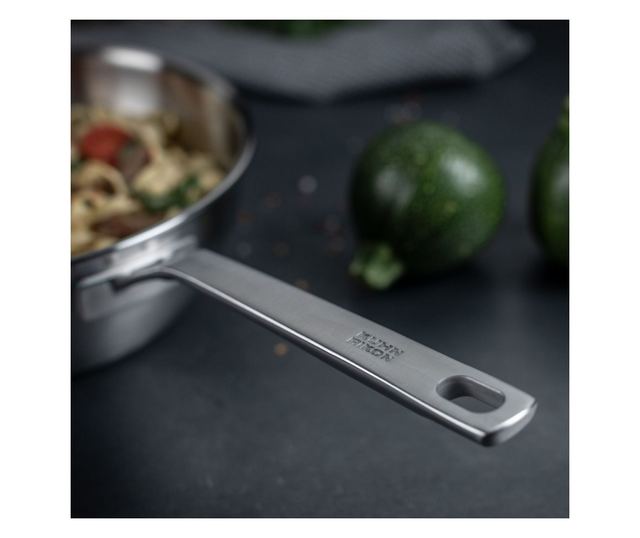 Rozsdamentes acél serpenyő fedővel, Ø 28 cm, Kuhn Rikon, Culinary Fiveply, rozsdamentes acél