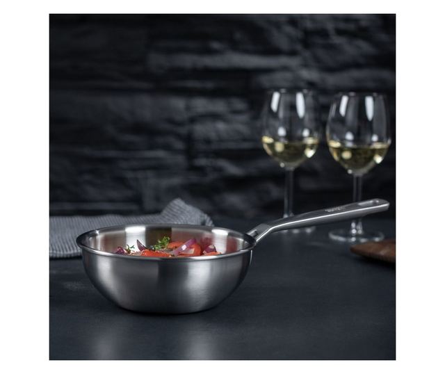 Rozsdamentes acél serpenyő, Ø 16 cm, Kuhn Rikon, Culinary Fiveply, rozsdamentes acél