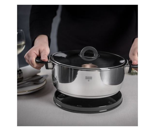 2 darabos főzőedény-készlet, Kuhn Rikon, Durotherm Pro, rozsdamentes acél