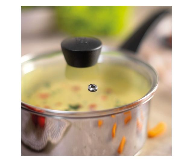 Kuhn Rikon Classic 3 részes rozsdamentes acél edény szett, 1.5/2.3/3.1 literes edényekkel, 3 légmentesen záródó üvegfedő, ideáli