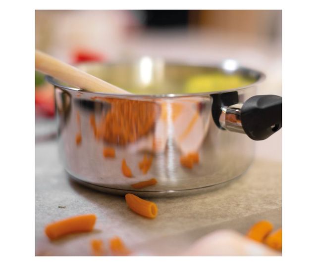 Kuhn Rikon Classic 3 részes rozsdamentes acél edény szett, 1.5/2.3/3.1 literes edényekkel, 3 légmentesen záródó üvegfedő, ideáli