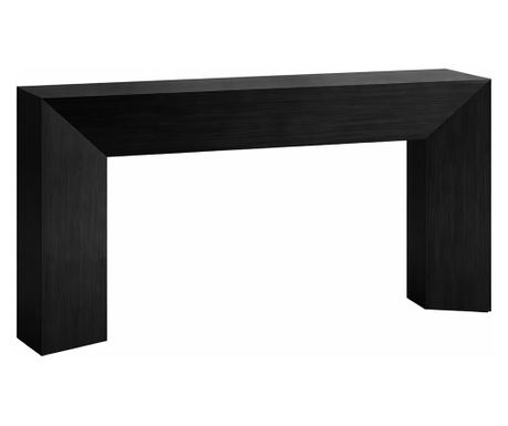 Stol za dnevni boravak/hodnik, Blackswan Design Countryside M2, crno drvo, 160x30x85 cm