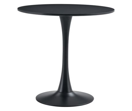 Reventon Crni laminirani MDF okrugli stolić za dnevni boravak 80x74 cm