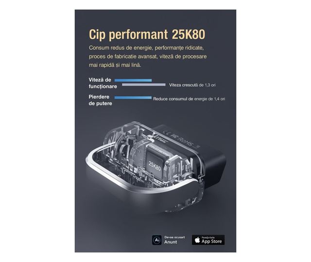 Tester Diagnoza Auto OBD2 Techstar DA200 cu Aplicatie AI, Resetare Coduri Eroare, Date in Timp Real, Compatibil Majoritatea Masi