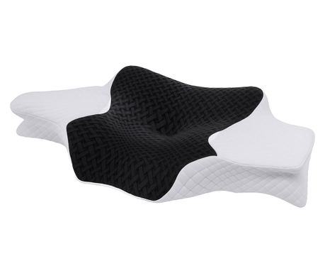 Párnahuzat Linomag® ortopéd párnához, cserehuzat, légáteresztő, mosható, fehér/fekete