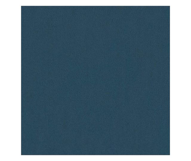 Рамка за легло с пружинен матрак и LED, тъмносин, 180x200 см, кадифе