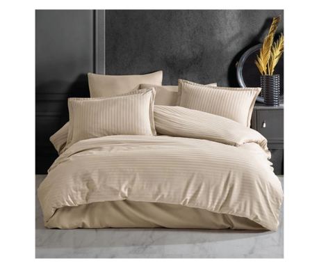 Lenjerie de pat Damasc Bumbac 100% - Gros Capucino King Size 4 – RALEX PUCIOASA