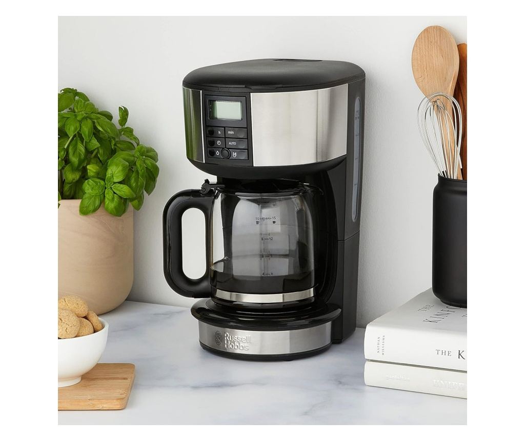 Καφετιέρα Russell Hobbs 20680-56 Buckingham, 1000 W, 10 φλιτζάνια, 1,25 l, χρονοδιακόπτης 24 ωρών, σύστημα κατά των σταγόνων, μα - 5