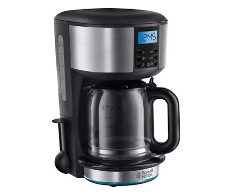 Καφετιέρα Russell Hobbs 20680-56 Buckingham, 1000 W, 10 φλιτζάνια, 1,25 l, χρονοδιακόπτης 24 ωρών, σύστημα κατά των σταγόνων, μα