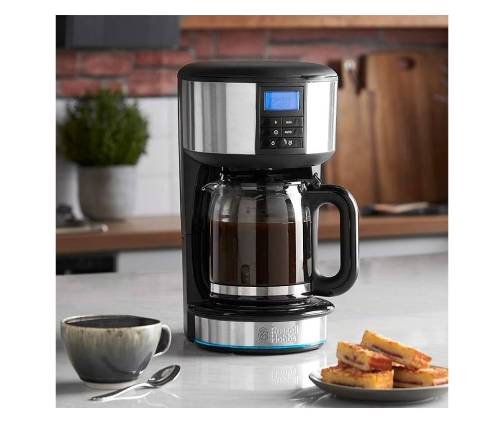 Καφετιέρα Russell Hobbs 20680-56 Buckingham, 1000 W, 10 φλιτζάνια, 1,25 l, χρονοδιακόπτης 24 ωρών, σύστημα κατά των σταγόνων, μα - 2