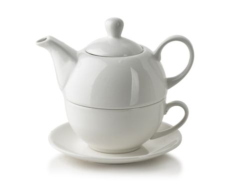 BASIC Konvice na čaj pro jednoho se šálkem 280ml/410ml 14,5x11x14,5cm