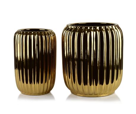 NEVA GOLD Set 2 keramičkih posuda za cvijeće 40x40x44cm 28x28x40.5cm BIG