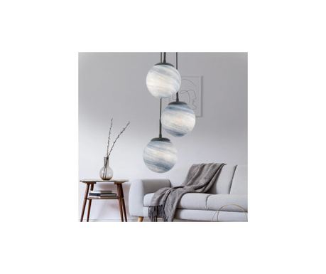 Lustra HubRom, EFSER 4110-03-BL 15x75 cm 3xE27-60W Fekete