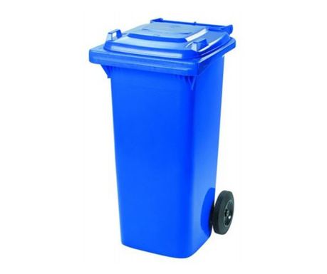 Kanta za smeće KlaussTech, kapacitet 120 L, plava.