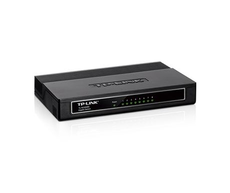 Stikalno omrežje Gigabit TP-Link TL-SG1008D z 8 vhodi.