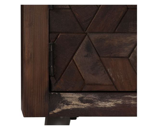 Comodă TV, 140 x 30 x 45 cm, lemn masiv reciclat