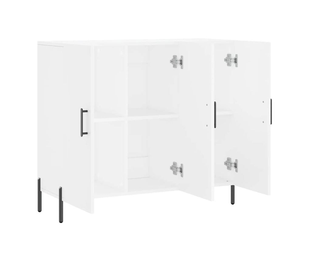 Ormarić za posluživanje, bijeli, 90x34x80 cm, kompozitno drvo - 5